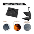 thumbnail image 4 of 2 PCS Heat Press Platen Wrap Cover, Heat Resistant Protector for Protecting Sublimation Heat Pressing Machine A Black, 4 of 6