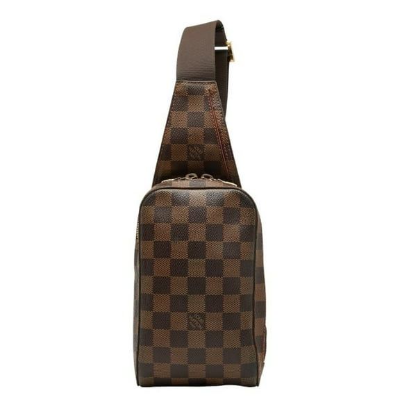 Pre-Owned Louis Vuitton Damier Geronimos Shoulder Bag/Body Bag N51994 Brown Leather... (Good)