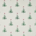 Cardinal Spruce Tree Holiday Time White Cardinals and Trees Christmas Wrapping Paper ...