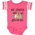 thumbnail image 3 of Inktastic My Auntie Loves Me with Sloth and Hearts Boys or Girls Baby Bodysuit, 3 of 5