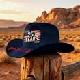 thumbnail image 4 of USA 250th Anniversary Cowboy Hat 250 Years Felt Western Patriotic Hat 1776-2026 America Birthday Celebration Gift US Flag Stripe Wide Brim Independence Day Sun Cap, 4 of 5