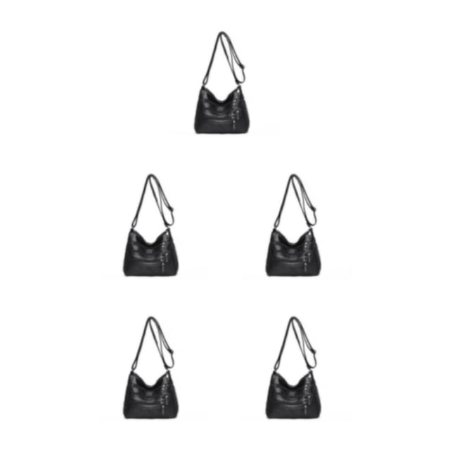 Qarigey Bolso bandolera duradero de PU para mujer para viajes y atracciones turísticas bolsos cruzados cómodos para mujer práctico negro 1 Type2 NO2