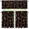 thumbnail image 4 of Halloween Bat Kitchen Curtains and Valances 3 Piece Set,Valance Curtains for Kitchen Windows Halloween Kitchen Curtains Tiers and Valances for Cafe Living Room Window Decoration, 4 of 6