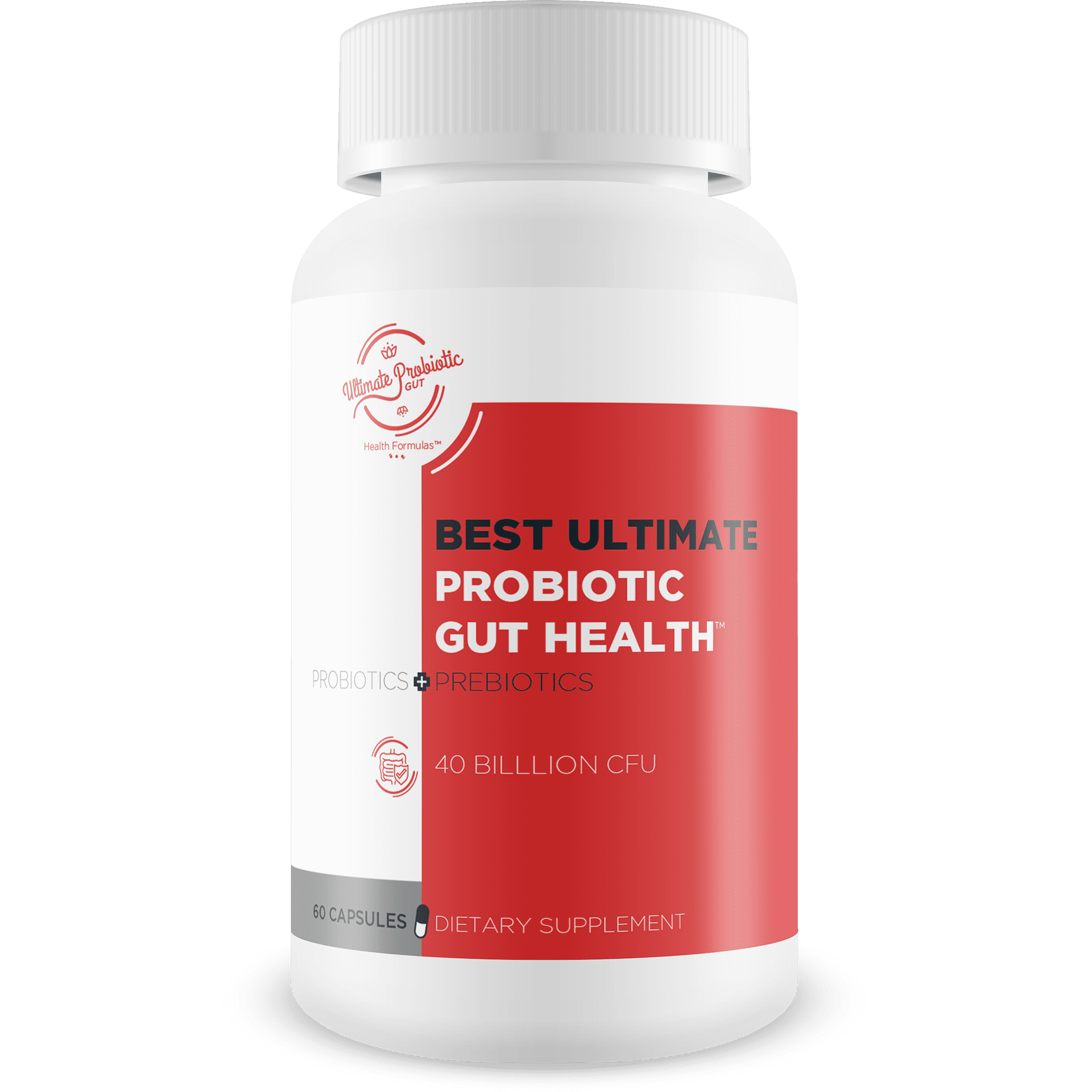 Best Ultimate Probiotic Gut Health - Our Best Total Gut Probiotic - Ultimate 11 Strain Probiotics & Prebiotic Formula to Restore Gut Health - Leaky Gut Supplement - Acid Reflux Probiotics