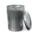 20 Gallon Galvanized Trash Can, Metal Bucket with Lid (20 Gallon with