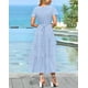thumbnail image 5 of Vestido PRETTYGARDEN para mujer, midi, casual, con cuello en V y bolsillo, 5 of 9