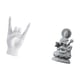 thumbnail image 5 of Estatua del gesto de la roca,Figuras de estatuas de dedos con gestos de música rock,Estatua de Guan Yin,Estatua de Guan Yin para decoración del hogar,obra de arte artesanal,Figura de, 5 of 8