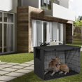 thumbnail image 5 of Cubierta para jaula de perro, cubierta para jaula para perro, cubierta para jaula para perro, a prueba de viento, se adapta a la mayoría de las jaulas para perros, 5 of 5