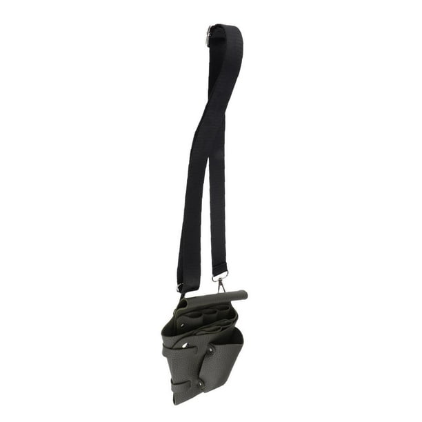 Tijeras de peluquería de PU para corte de pelo, peines, herramientas, funda, bolsa, verde oscuro