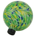 thumbnail image 5 of Northlight Hand Painted Swirled Outdoor Patio Garden Gazing Ball - 10" - Yellow and Green, 5 of 6