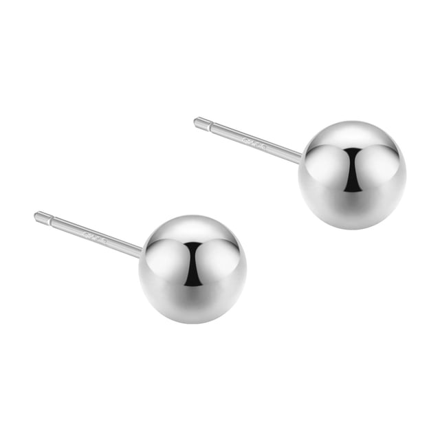 Pendientes de plata de ley S925 para hombres y mujeres, sencillos, avanzados, fotosensibles, con superficie redonda, con forma de oreja, con diseño de aguja y sensación en la oreja