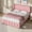 Pink, variant on Catrimown Queen Size Bed Frame, Upholstered Platform Bed Frame with Wingback Diamond Tufted Headboard, Black