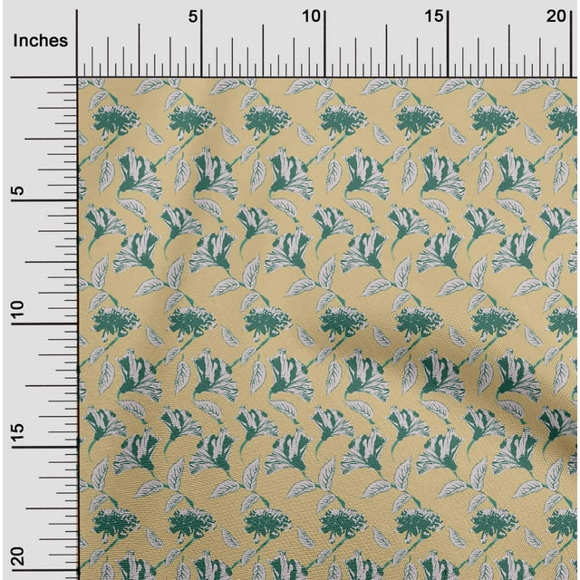 oneOone Georgette Viscose Pale Orange Fabric Florals Craft Projects Decor Fabric Printed By The Yard 42 Inch Wide