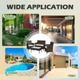thumbnail image 4 of Tappio 4 PCS Outdoor Rattan Furniture Patio Conversation Set, Wicker Sofa Garden Conversation Bistro Sets for Yard, Pool or Backyard, Brown/Beige, 4 of 7