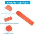 thumbnail image 3 of Uxcell 20 Inch Chainsaw Bar Cover Chainsaw Scabbard Plastic Durable Chain Saw Bar Protective Cover Orange 3Pcs, 3 of 5