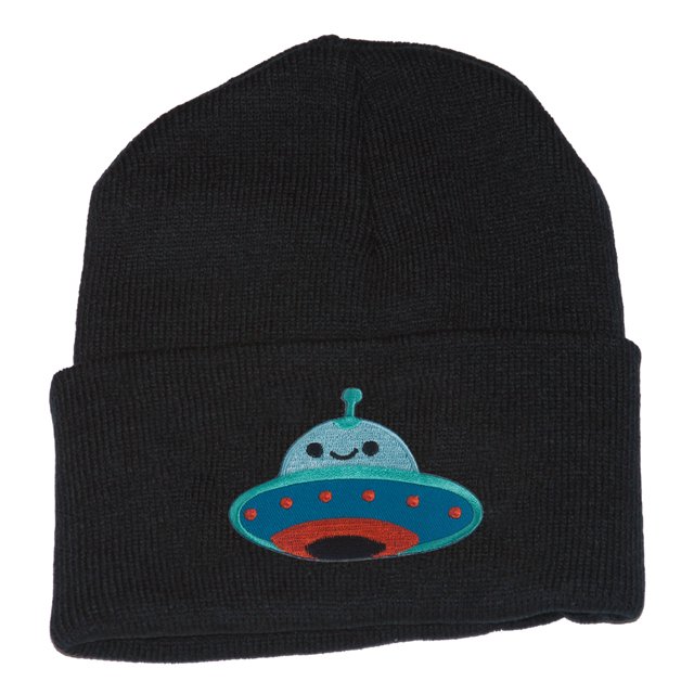Gravity Threads OVNI Smiley Face Parche Piedra Beanie Gravity Threads Beanie