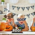 thumbnail image 5 of MOQIN Happy Halloween Table Decorations, Pumpkin Table Centerpieces Boo Sign Wooden Candy Day for Halloween Party Dinner Coffee Table Topper Tier Tray Room Decor, 7 x 6 Inch, 5 of 8