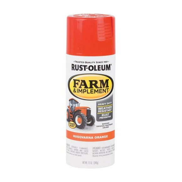Specialty 1864651 12 oz Farm & Implement Husqvarna Orange Spray Paint, Pack of 6