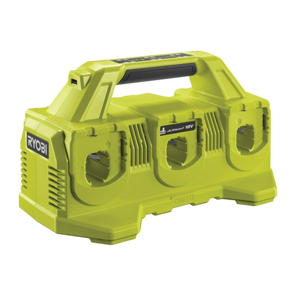 Supercargador de baterías RYOBI P135 de 18 V, One+, 6 puertos, iones de litio