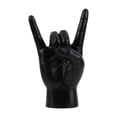 thumbnail image 2 of Estatua de gesto de mano de roca, artesanía creativa, escultura de dedo para apartamento o dormitorio. Negro Derecha, 2 of 9