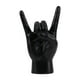 thumbnail image 2 of Estatua de mano de roca con gesto, colección de esculturas de mano, escultura de dedo moderna de resina Negro Derecha, 2 of 9