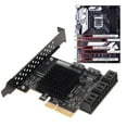 thumbnail image 4 of Carte d'Extension pour Contrôleur, Indicateur Lumineux LED Supporte Système de Démarrage Interchangeable à Chaud Carte Disque 8 Ports pour PC de Bureau, 4 of 7