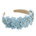 thumbnail image 3 of Diadema de moda para mujer, diadema antideslizante para el pelo, diadema de flores para Azul Yuyangstore Diadema mujer, 3 of 7