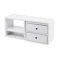 thumbnail image 1 of Gabinete de madera contemporáneo hecho a mano a escala 1/6 con 2 cajones desmontables, ​lief blanco, 1 of 8