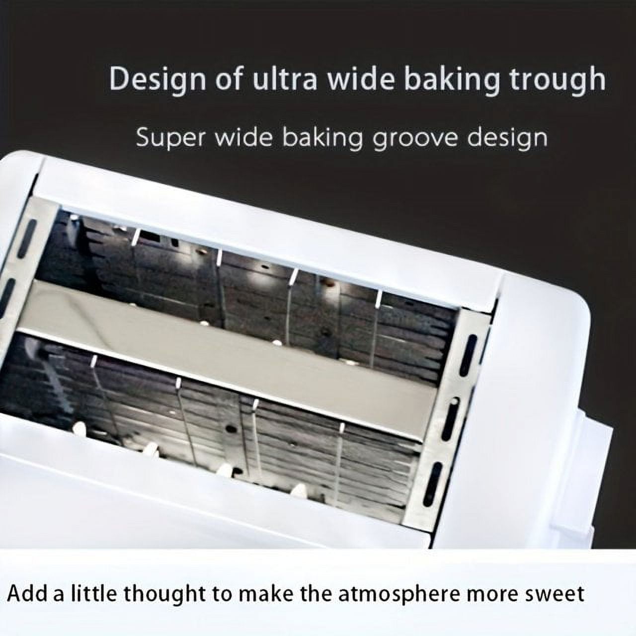 OHHSUN Toaster 2 Slice with Auto Shut Off & Reheat Function - 6 Browning Settings, Countertop Kitchen Essentials for Bagel Muffins Toast Pastry Waffles Grain Sweet Bread, 750W - White