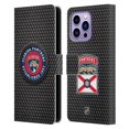 thumbnail image 1 of Head Case Designs Officially Licensed NHL Florida Panthers Puck Texture Leather Book Wallet Case Cover Compatible with Apple iPhone 14 Pro Max, 1 of 6