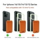 thumbnail image 5 of Cartera CORLAGOON MagSafe de piel con 5 tarjetas RFID, color marrón, 5 of 6