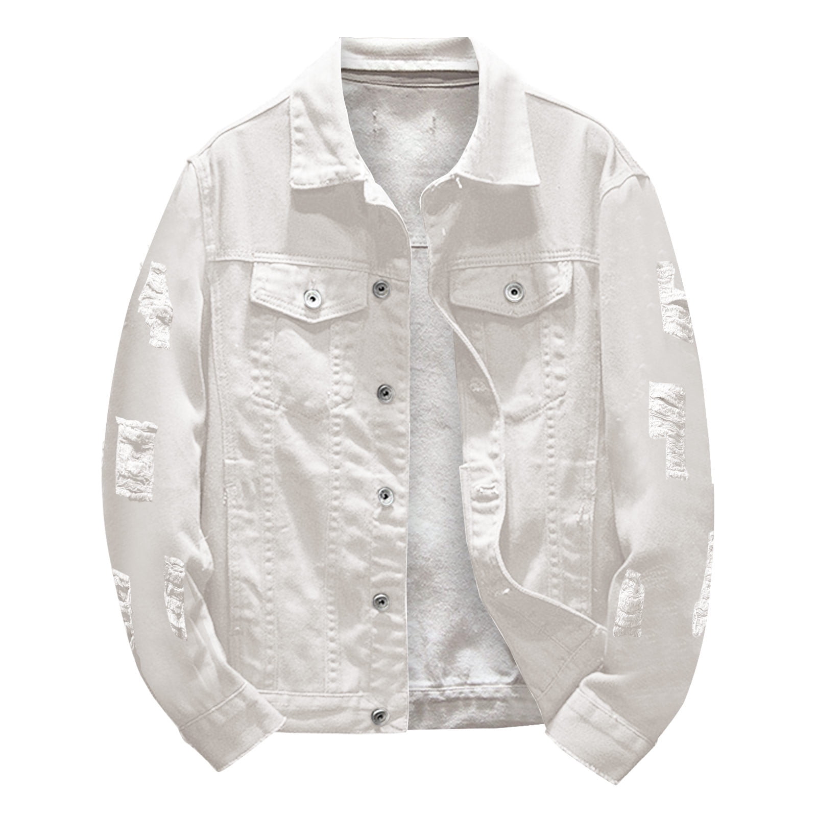 Hudson Classic Denim Trucker Jacket in White | Bloomingdale's