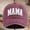Wine, variant on Bbyeadc Womens Mama Baseball Caps 3d Embroidered Letter Ponytail Hat Two-Tone Hat Adjustable Casual New Mom Gifts,Black(One Size)