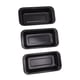 thumbnail image 5 of Molde para hornear Nikou antiadherente de acero al carbono 3 piezas rectangular negro, 5 of 5