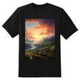 thumbnail image 2 of Plus Size Shirt for Women Black Tops for Women Short Sleeves Shirt for Women Mountainous (25) T Shirt Crewneck Shirt for Women 2XL, 2 of 5