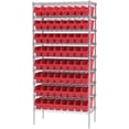 thumbnail image 3 of Akro-Mils 30048 ShelfMax Plastic Nesting Shelf Bin Box, 18-Inch Length x 4-Inch Width x 6-Inch Height, Case of 8, Red, 3 of 5