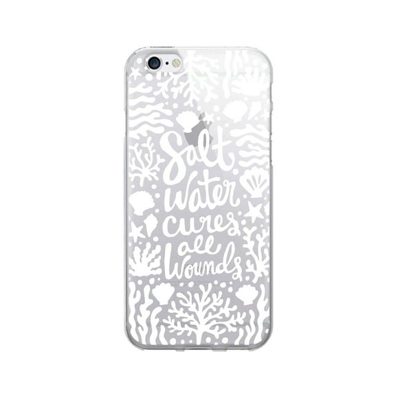 OTM Prints Clear Phone Case, Salt Water Cures Reef White - iPhone 6 Plus/7 Plus