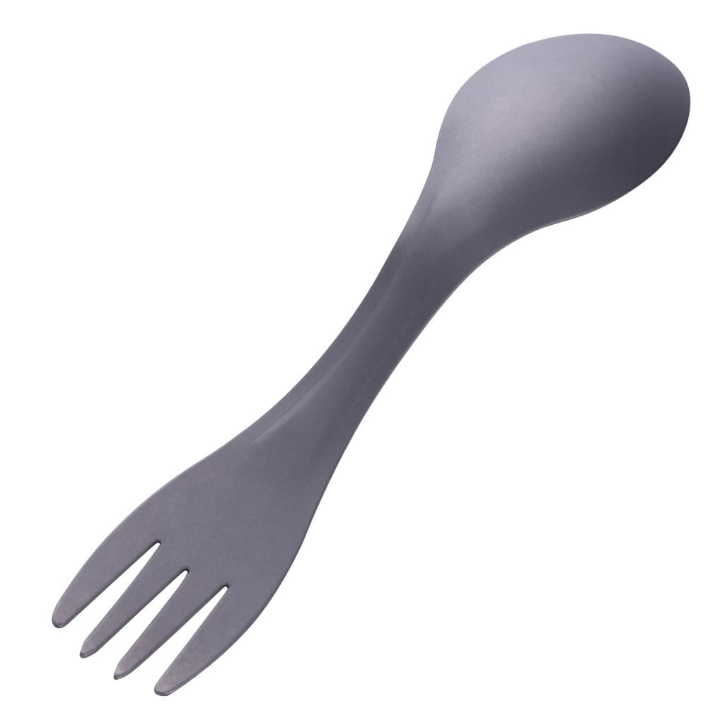 100% Pure Titanium Spork Spoon Fork Combo Cutlery Utensil Picnic Gadget 