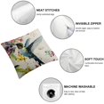 thumbnail image 4 of Acheng  2 Pcs Vintage Tree and Flower Birds Printing Throw Covers Throw Covers Square Throw Pillow Covers Cushion Cover Pillowcase (Hummingbird All (Set of 2)) White, 4 of 6