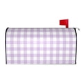 thumbnail image 2 of Xecao Purple Checkboard for Mailbox Cover with Magnetic Strips, Waterproof and Sunscreen, Adds a Decorative Touch to Your Garden Yard., 2 of 9