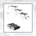 thumbnail image 6 of TRIXIE Heavy Duty Foldable 4 Step Pet Stairs, Lightweight Aluminum, Portable Pet Steps, 6 of 8