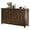 Dark Brown, variant on Dextrus Buffet Sideboard Cabinet, Farmhouse Kitchen Storage Cabinet with Doors and Shelves, White