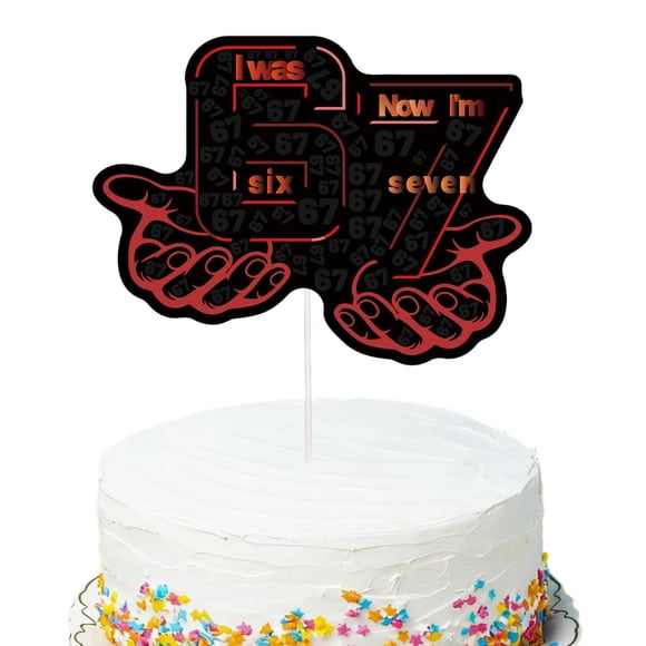 Cake Topper Fukaisu 6-7, decoración para tartas de cumpleaños