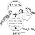 thumbnail image 5 of In Memory of Dog Cat Keychain Loss of Dog Sympathy Remembrance Gift Bereaved Pets Gift Dog Keychain Memorial Keepsakes Bereavement Gifts for Loss of Pet Cat Keyring, 5 of 6