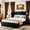 Black, variant on Queen Size 2-in-1 Murphy Cabinet Bed, Foldable Platform Bed Frame with Large Storage Drawer and Built-in Power Strip, Multi-Functional Murphy Chest Bed, Blue