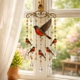 thumbnail image 3 of Graceful Hummingbird Wind Chime Goldfinch Bird Acrylic Wind Chime Suncatcher with Crystal Beads, Metal Hanging Decor for Garden Patio Window Indoor Outdoor Gift, 3 of 6