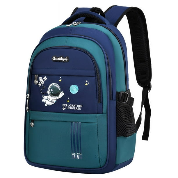 Mochila escolar liviana de astronauta para estudiantes de primaria mochila de proteccion de cresta de gran capacidad para ninos de primero a sexto grado Walmart en linea
