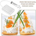 thumbnail image 4 of Molecular Gastronomy Kit Caviar Maker Box Spherification Dropper 96-Hole Roe Sauce Dispenser Strainer Tools with Spoon Syringe, 4 of 5