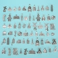 thumbnail image 3 of Accesorios para colgantes de bricolaje, aleación, diseño arquitectónico, joyería hecha a mano (60 estilos), 3 of 10