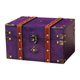thumbnail image 2 of Joyero de madera, caja de tesoros, contenedor multifuncional para joyas, caja de recuerdos Púrpura, 2 of 9
